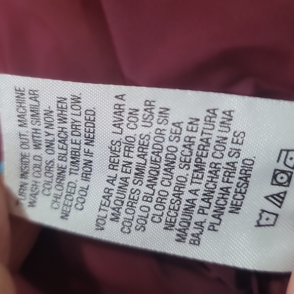 LAURA SCOTT plus size Plum burgundy quilted Puffer Jacket coat 2x - Picture 11 of 11